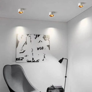 RODET Elegant Ceiling Light – Recessed Black Gold Room Setting