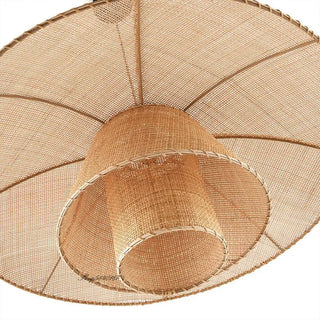 PAUSTUL Flower Wood Natural Sculpted Pendant – view 6