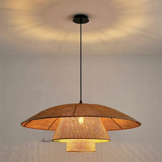 PAUSTUL Flower Wood Natural Sculpted Pendant – view 4
