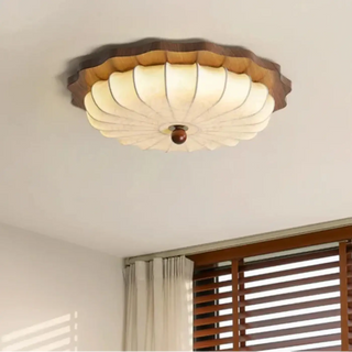 LUTOS Sculpted Flower Diffused Light Ceiling Light