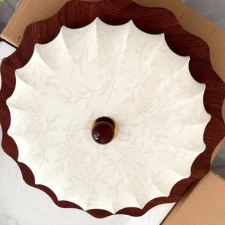 LUTOS Sculpted Flower Diffused Light Ceiling Light