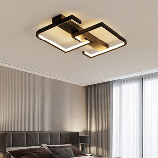 GERON Geometric Black Minimalist Ceiling Light
