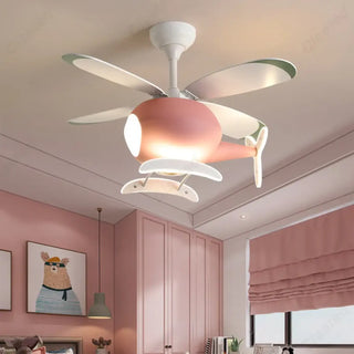 HELI Helicopter Children Ceiling Light with Fan