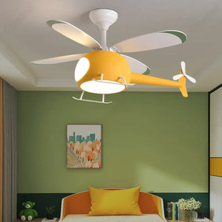 HELI Helicopter Children Ceiling Light with Fan