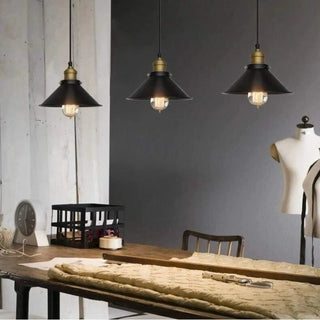 CLASSIC Vintage Industrial Ceiling Light – Exposed Edison Bulb Retro Fixture