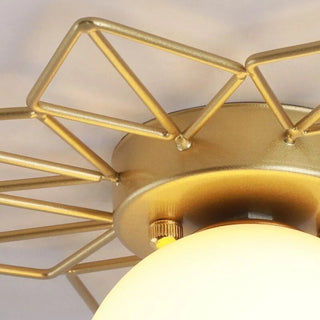 SUNNY Luxurious Ceiling Light – Golden Brass Contemporary Profile