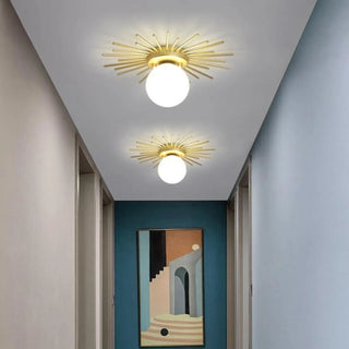 SUNNY Brass Ceiling Light – Golden Warm Luxurious Design Detail