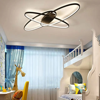 ANOH Futuristic LED Rings Ceiling Light – Interlaced Modern Fixture