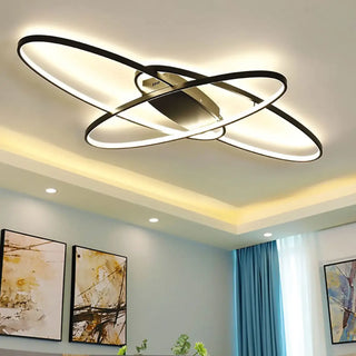 ANOH Interlaced LED Rings Ceiling Fixture – Modern Futuristic Light