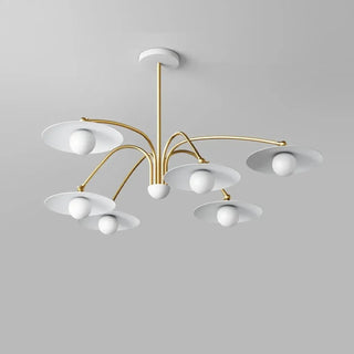 RES Glamorous Ceiling Light – Art Deco White and Gold Room Setting