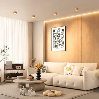 ROTABU Recessed Ceiling Light – Beige LED Living Room Setting