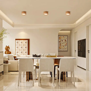 ROTABU Beige LED Ceiling Light – Warm Recessed Design Detail