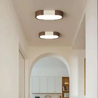 DURATOI LED Wood Minimalist Natural Chic Ceiling Light – Scandinavian Fixture