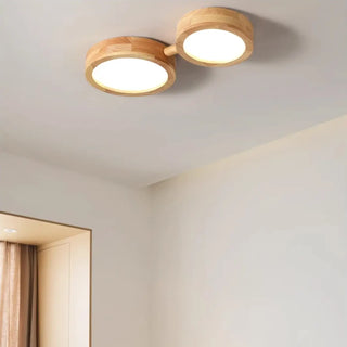 ENJOLA LED Wood Scandinavian Multi-Spot Ceiling Light – Nordic Contemporary Fixture