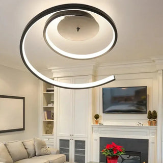 DOIFYTE LED Circular Modern Minimalist Ceiling Light – Contemporary Flush Fixture