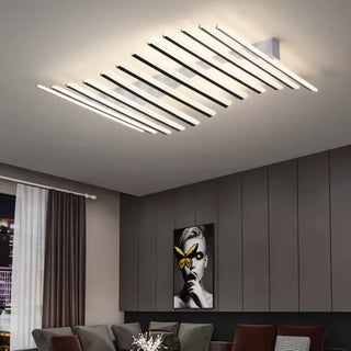 HICTAL LED Contemporary Rectangular Elegant Chic Ceiling Light
