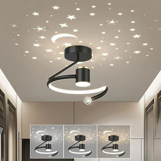 ROMINA LED Ceiling Light – Moon Stars Bedroom Dreamy Room Setting