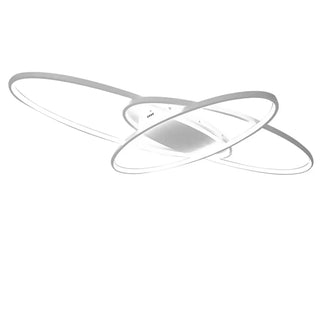 CROSS LED Modern Crossed Rings Ceiling Light – Contemporary Geometric Fixture