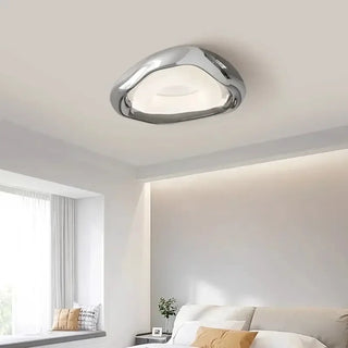 CROGANI LED Modern Chrome Organic Ceiling Light – Elegant Contemporary Fixture