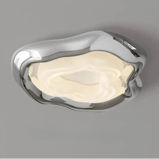 CROGANI LED Modern Chrome Organic Ceiling Light – Elegant Contemporary Fixture
