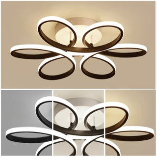PANI LED Modern Floral Oval Shape Ceiling Light – view 3