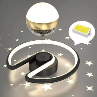 SYKIA Glamorous Ceiling Light – Black and Gold Globe LED Close-Up
