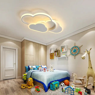 NIGHE Cloud Ceiling Light – Soft LED Glow Detail Bedroom Setting