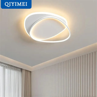 OVI LED Ceiling Light – Oval Interlaced Modern Design View