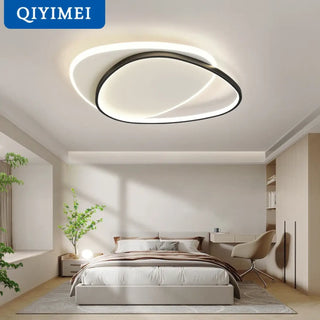 OVI Geometric Ceiling Light – Oval Interlace Room Setting Interior