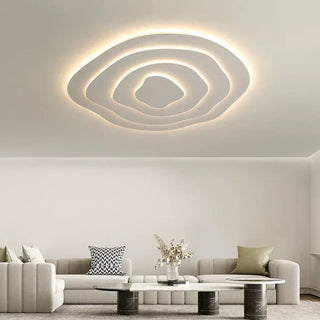 SPINAH Modern Ceiling Light – Geometric Spiral LED Room Setting
