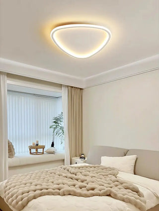 NOGA Contemporary Ceiling Light – Asymmetric LED Form Side View