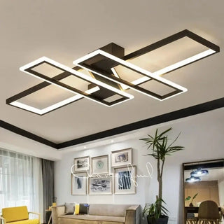GEORE LED Geometric Rectangular Minimalist Ceiling Light