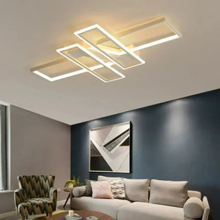 GEORE LED Geometric Rectangular Minimalist Ceiling Light