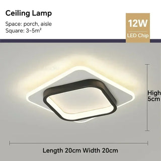 SYDURUS Elegant Ceiling Light – Modern Square LED Frame Profile