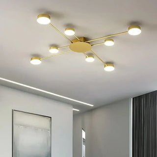 KINTARA LED Modern Gold Contemporary Chandelier Ceiling Light