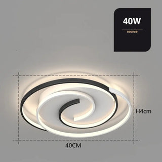 HOLDER LED Modern Spiral Design Elegant Ceiling Light