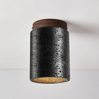 XOBIR LED Black Texture with Wood Detail Elegant Ceiling Light – view 1