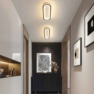 NAVAL LED Oval Minimalist Modern Ceiling Light – Contemporary Interior Fixture