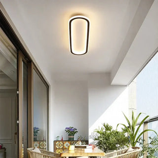 NAVAL Contemporary Ceiling Light – Room Setting Oval LED Design