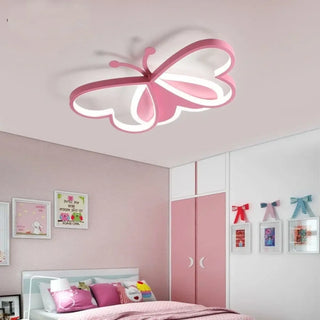 BUTTERFLY LED Ceiling Light – Butterfly Motif Pink Blue Detail