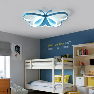 BUTTERFLY LED Ceiling Light – Kids Bedroom Setting Pink Blue Butterfly