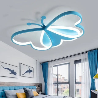 BUTTERFLY LED Pink and Blue Children Ceiling Light – Playful Bedroom Fixture