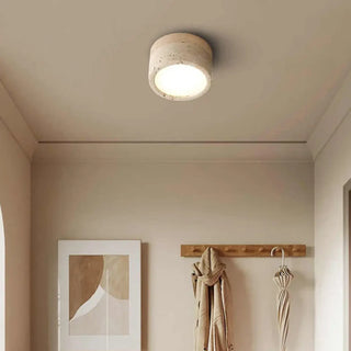 JEKIRO LED Natural Stone and Wood Ceiling Light