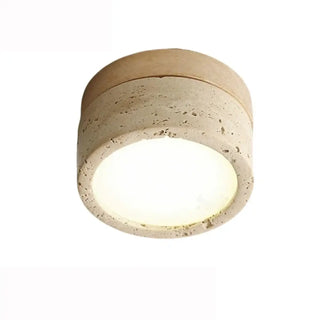 JEKIRO LED Natural Stone and Wood Ceiling Light