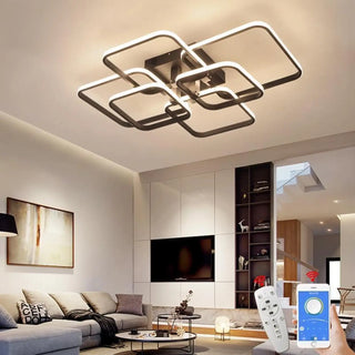 RECTANGULAR LED Flush Ceiling Light – Clean Modern Architectural Fixture