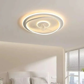 VATAL LED Round Minimalist Ceiling Light with Integrated Fan – view 4