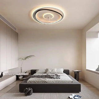 VATAL LED Round Minimalist Ceiling Light with Integrated Fan – view 1