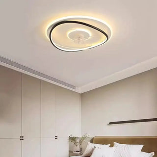 VATAL LED Round Minimalist Ceiling Light with Integrated Fan – view 3