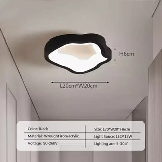 DURITOXI LED Minimalist Entrance Hallway Ceiling Light – Contemporary Flush Fixture