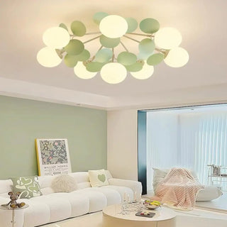 JAHA LED Globe Green Light Ceiling Light